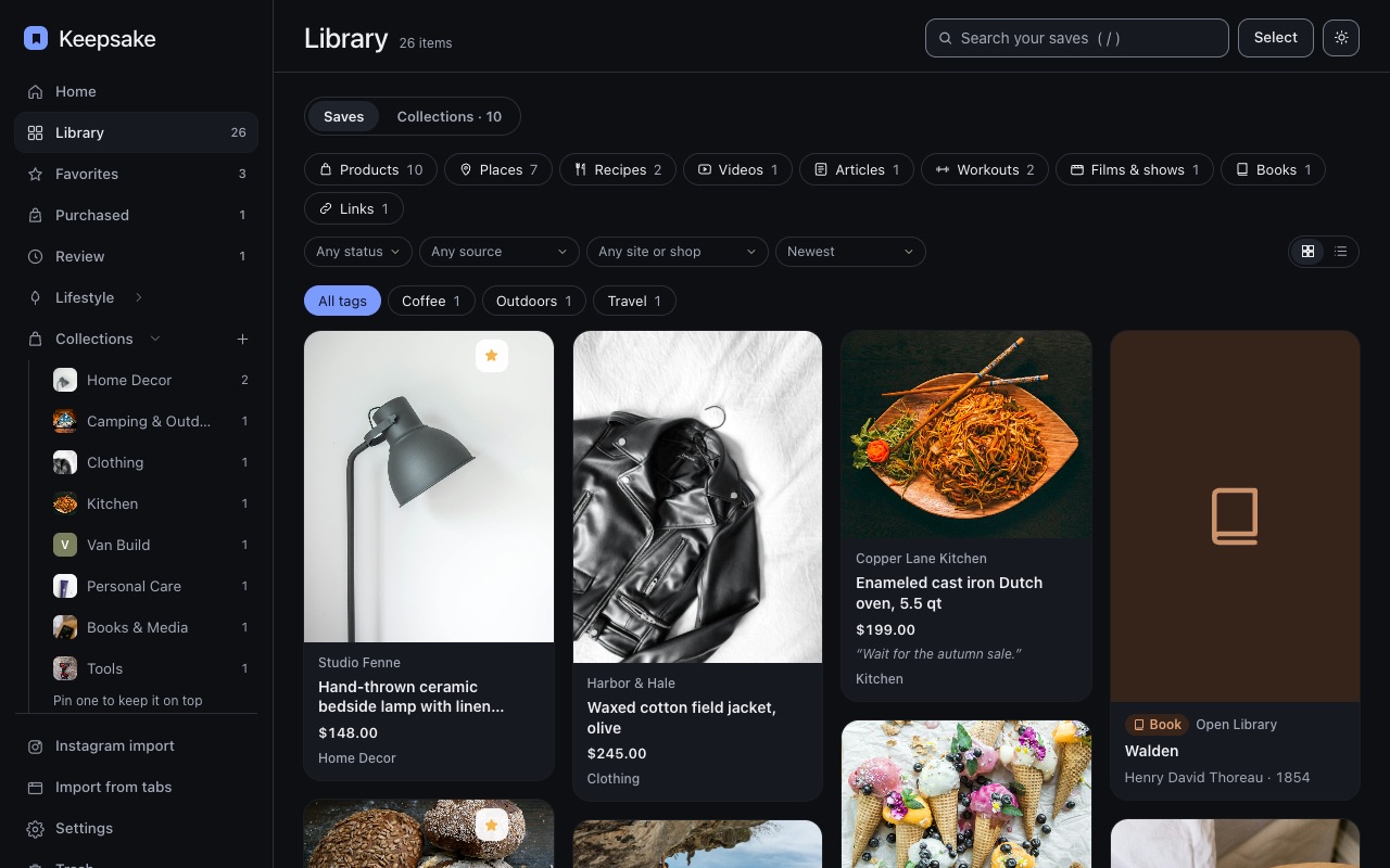 The Keepsake library